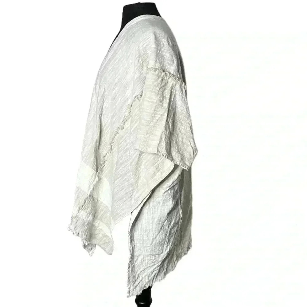 Universal Thread White Light Brown Colorblock Raw… - image 2